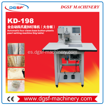 Máquina de clavación de hebilla inferior de cuatro puntas totalmente automática (platina grande) KD-198